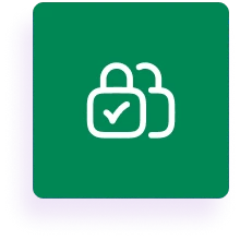 User profile icon on green background