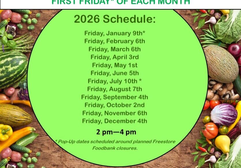 Community produce distribution dates listed